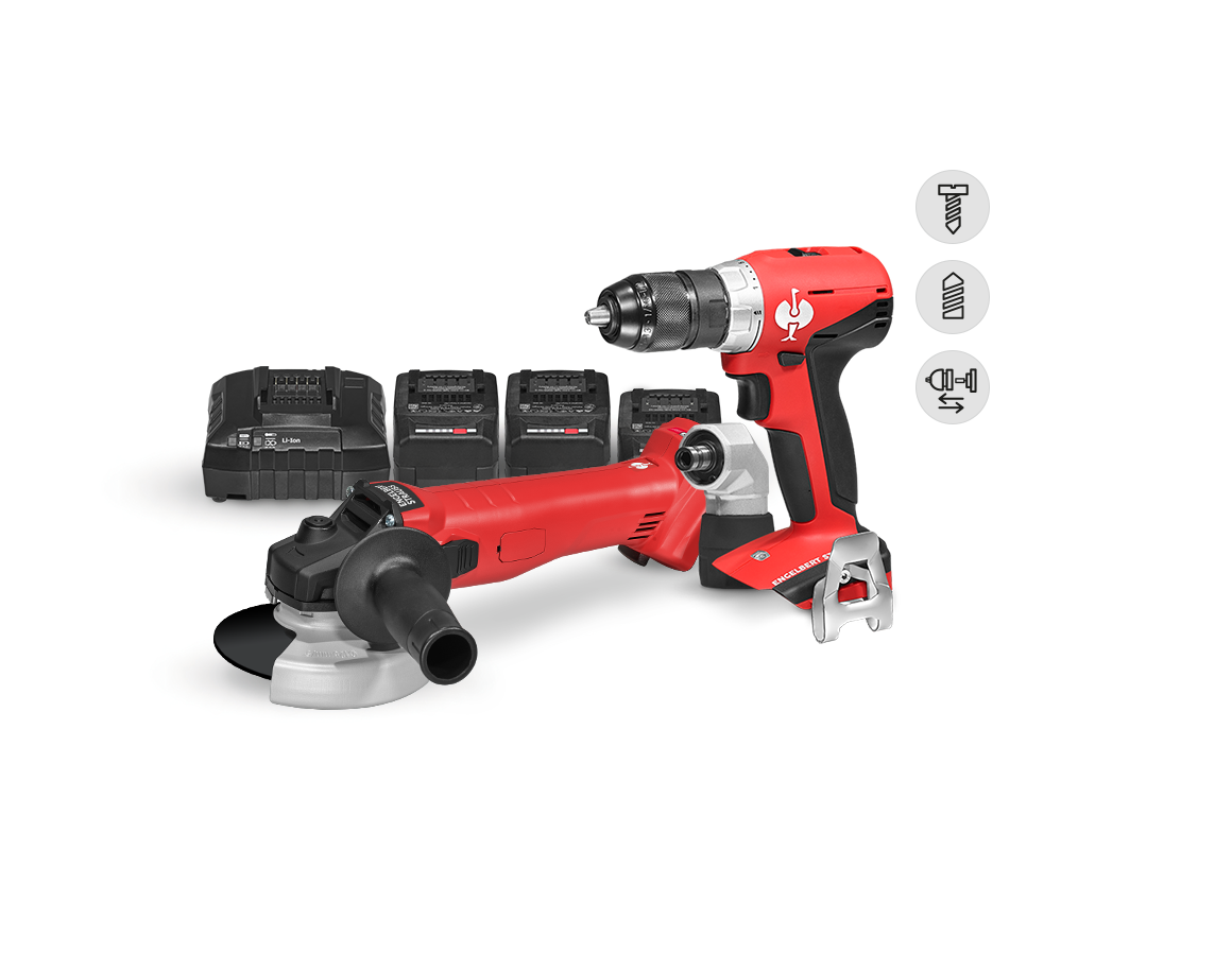 Outils électriques: Meuleuse d'angle accu 18,0 V + perceuse-visseuse M