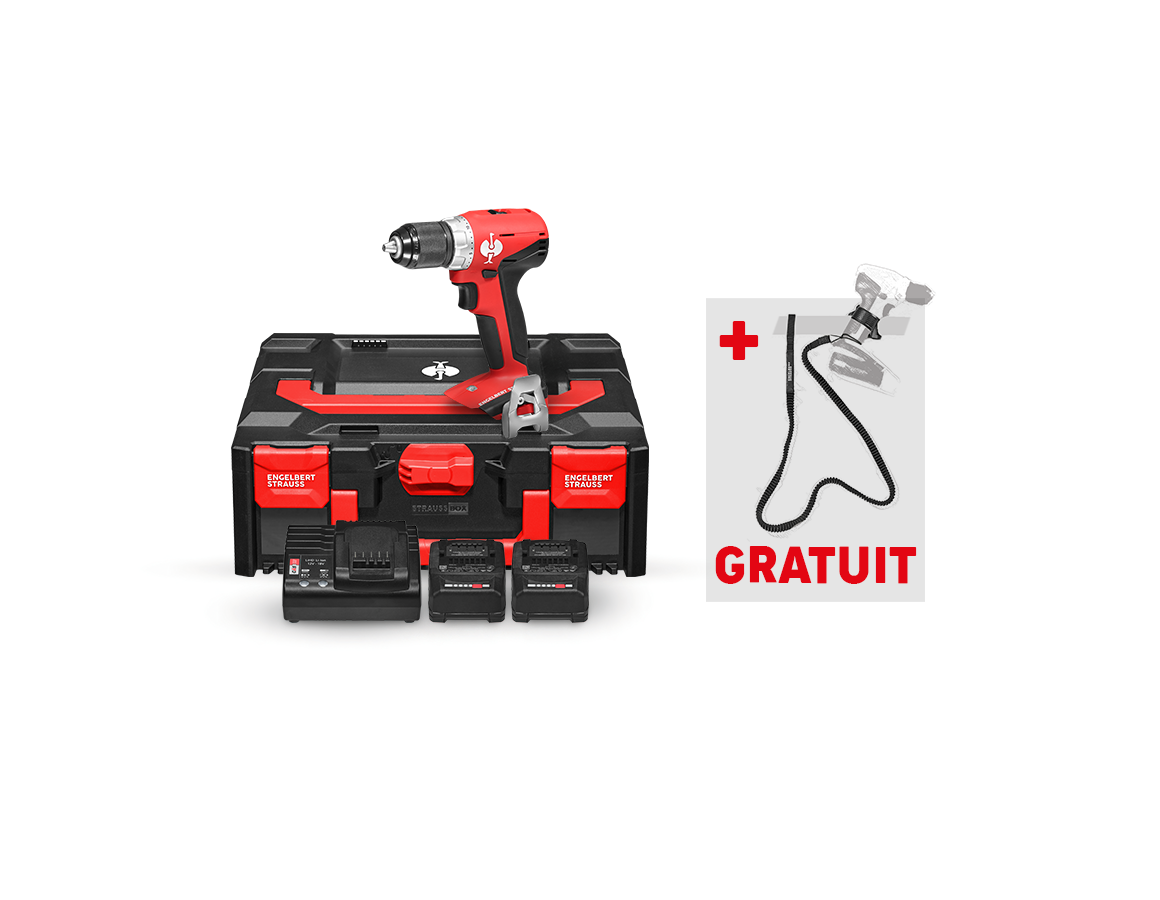 Outils électriques: 18V Perceuse-visseuse sans fil S+Power tool holder