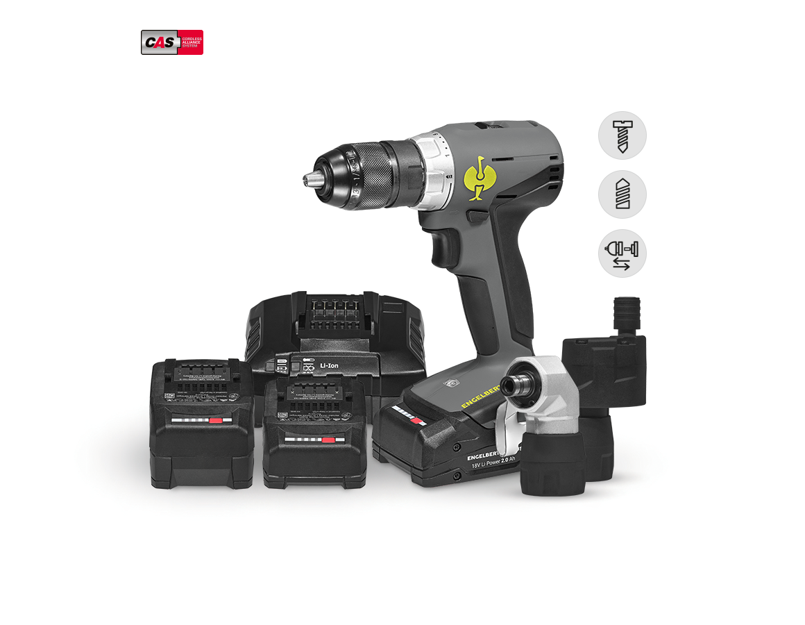 Electrical tools: 18.0 V cordless multi-drill screwdriver M + basaltgrey/acid yellow