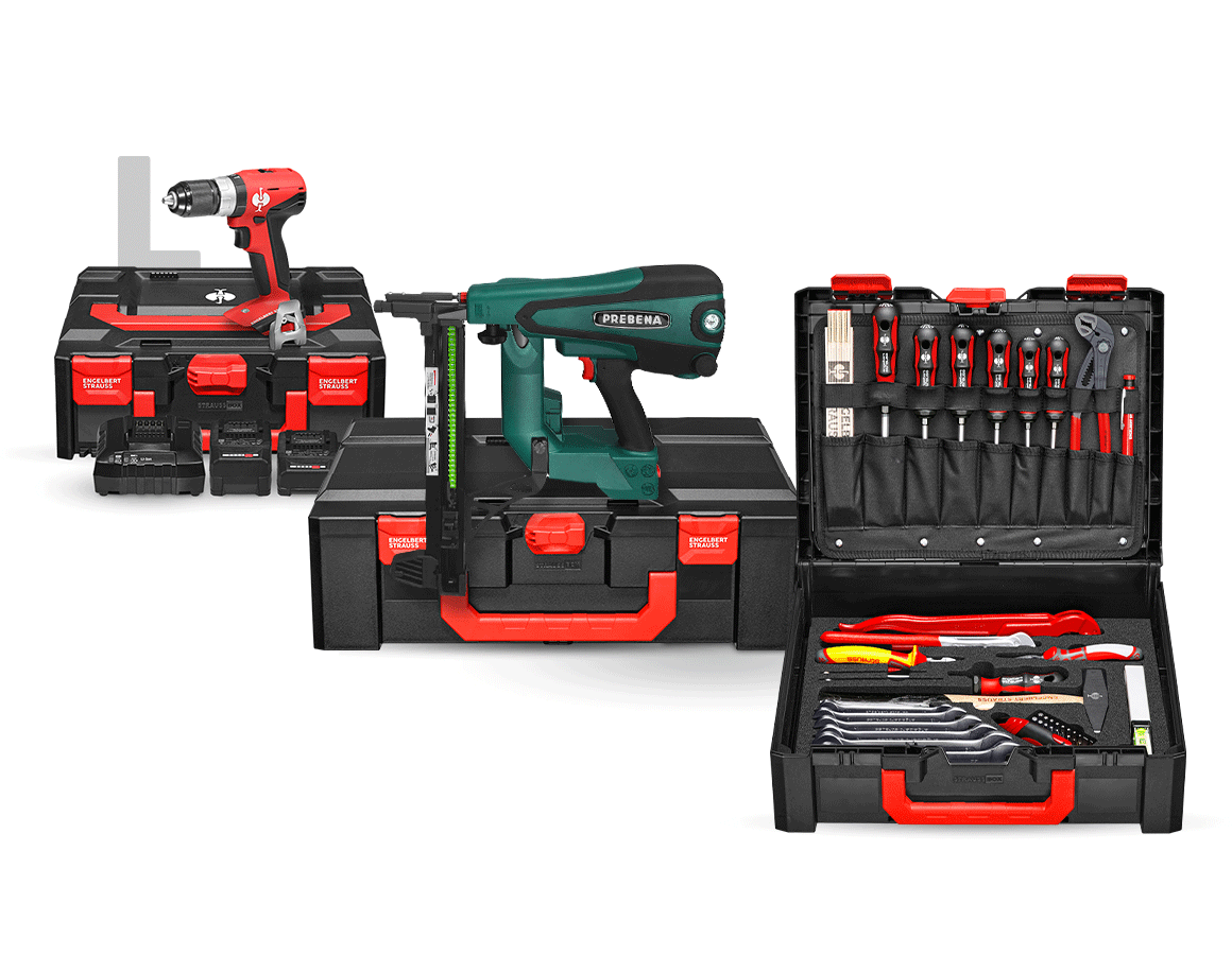 Outils: Kit de cloueuse à béton hybride batterie 18,0 V