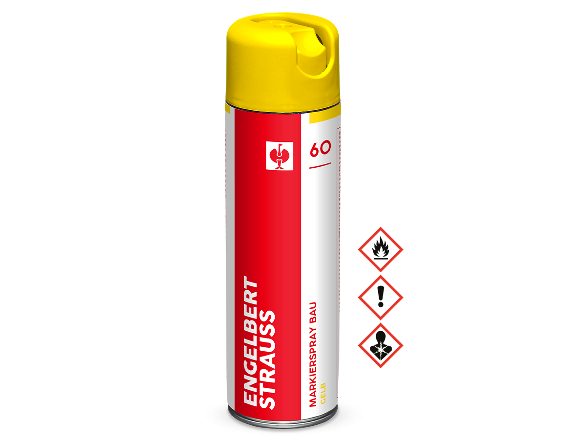 Sprays: Spray de marquage de construction #60 + jaune