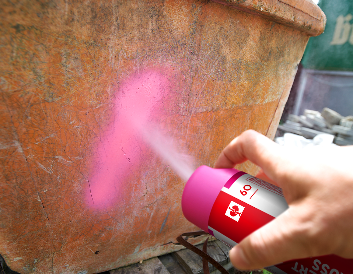 E-COLL Baustellenmarkierspray - auf Acrylat-Basis - pink - 500ml - Preis per Stück E-COLL Baustellenmarkierspray - auf Acrylat-Basis - pink - 500ml - Preis per Stück