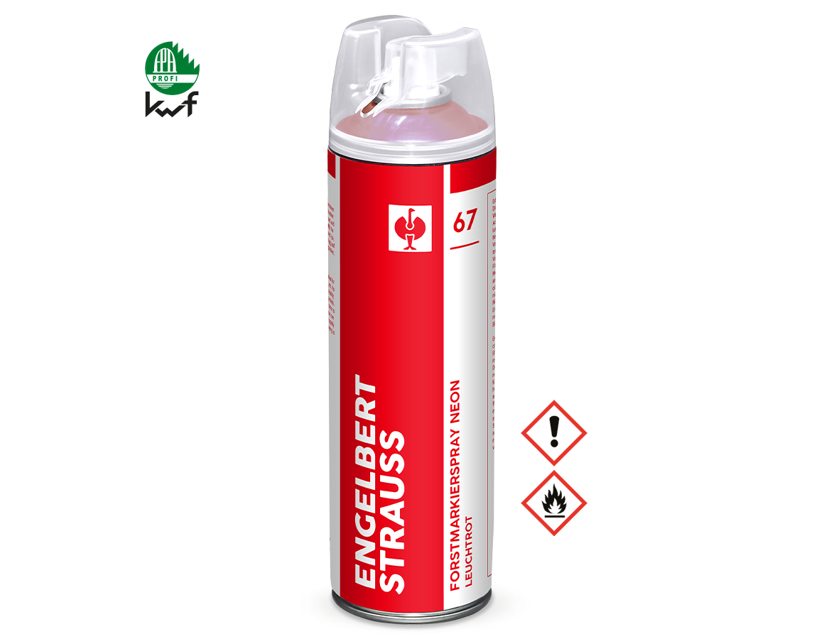 Sprays: e.s. Forestry marking spray Neon #67 + fluorescent red