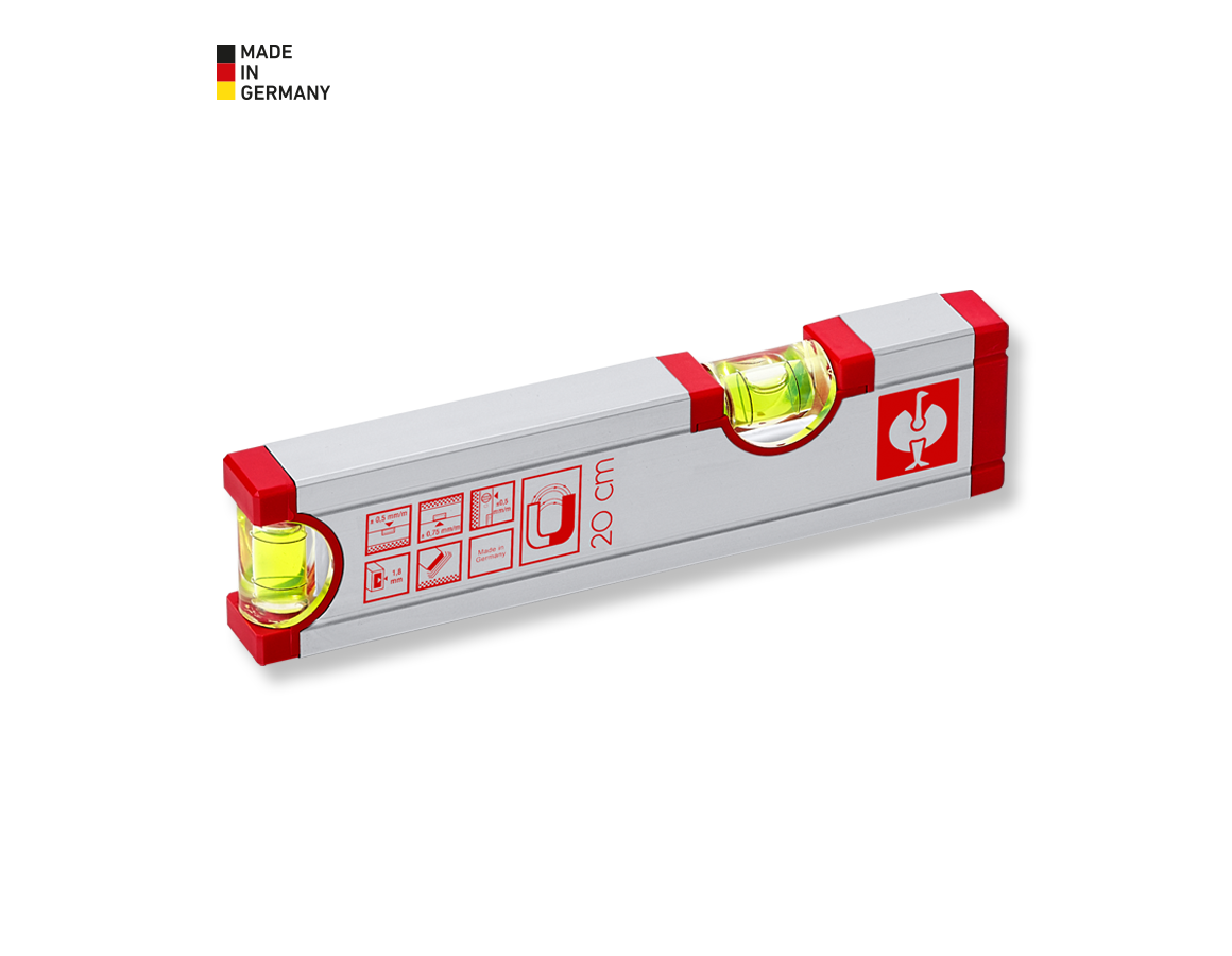 Measuring tools: e.s. Aluminium spirit level magnetic