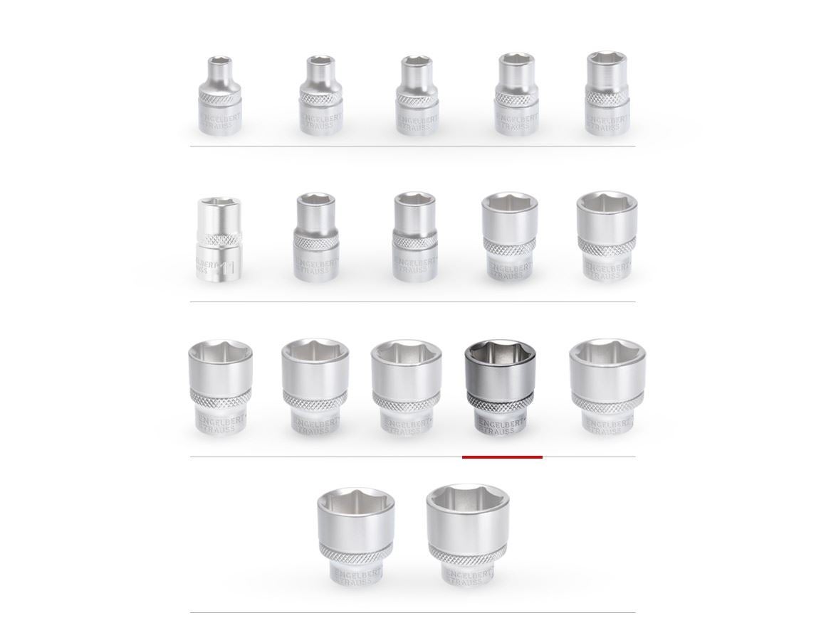 Socket wrench: e.s. Socket wrench insert 3/8 hex