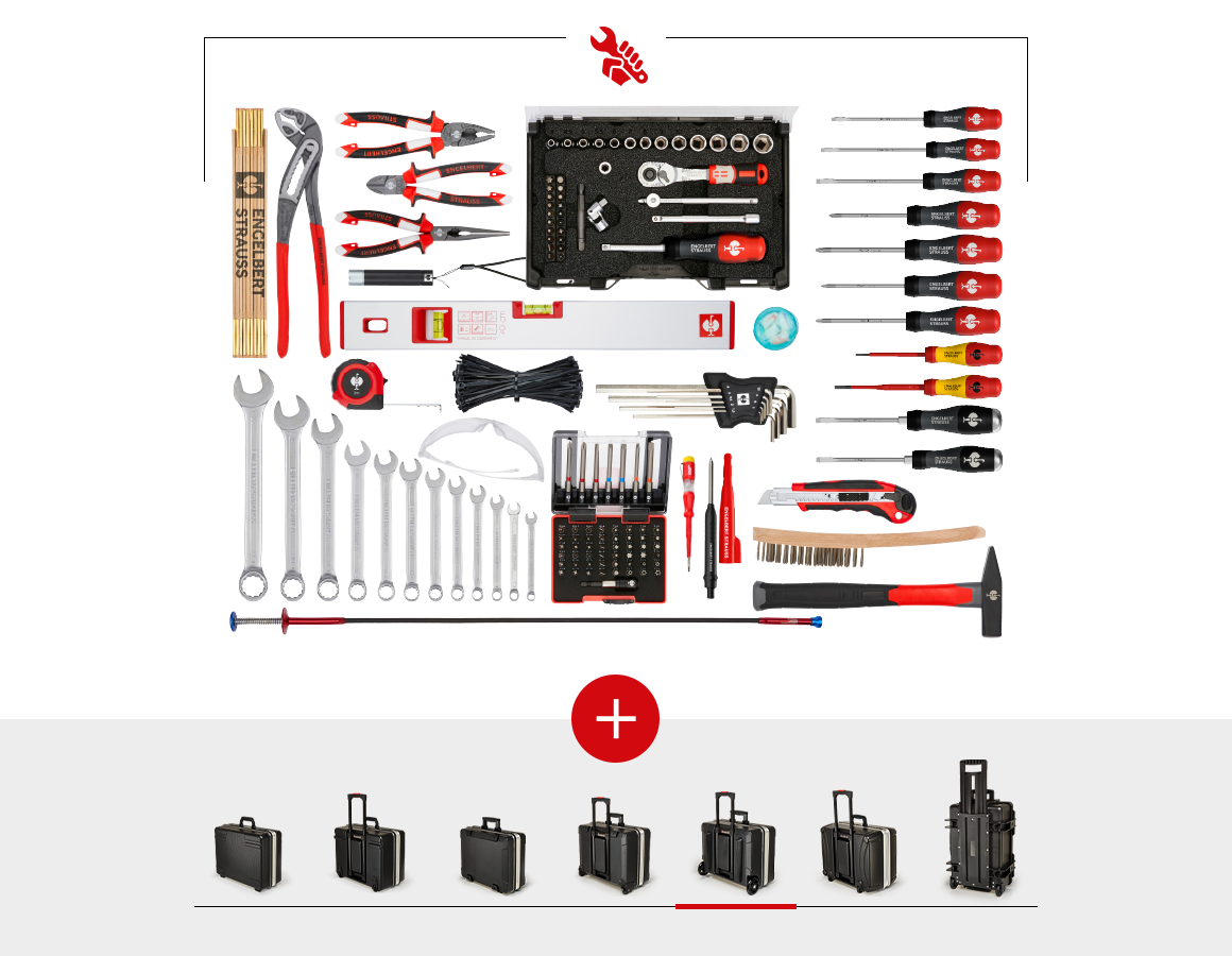 Mallette à outils: Kit d'outils Allround professionnel avec coffre à