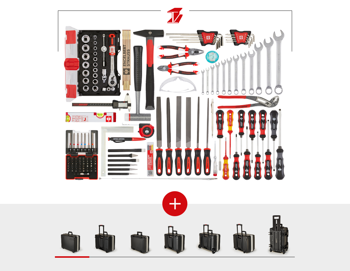 Mallette à outils: Jeu d'outils métal avec coffre à outils