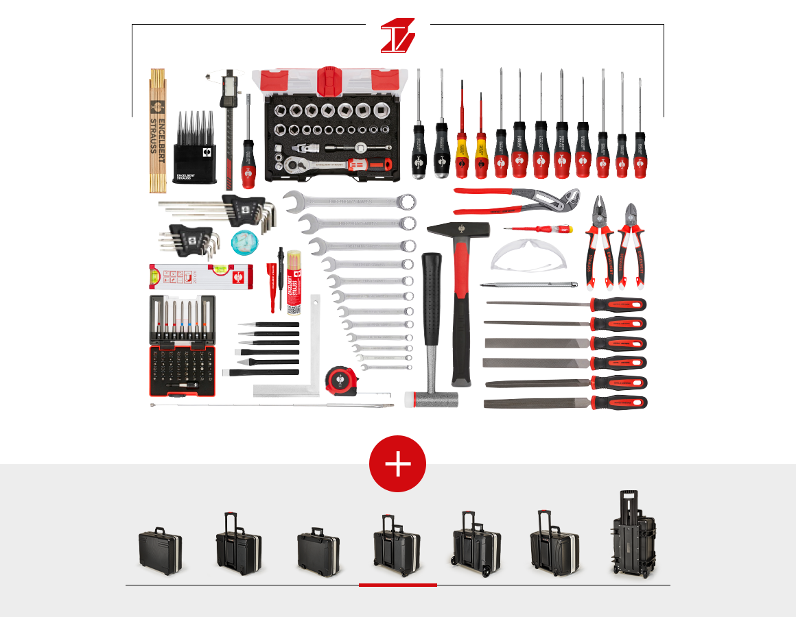 Werkzeugkoffer: Werkzeug-Set Metall inklusive Werkzeugkoffer