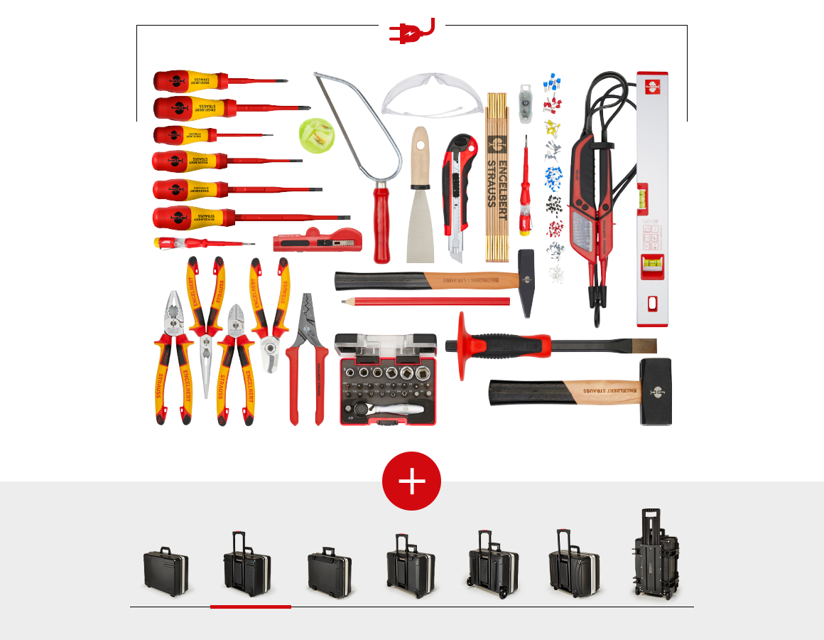 Werkzeugkoffer: Werkzeug-Set Elektro inklusive Werkzeugkoffer