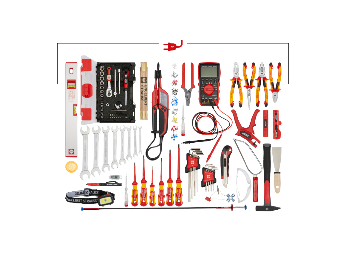 Mallette à outils: Jeu d'outils électrique professionnel