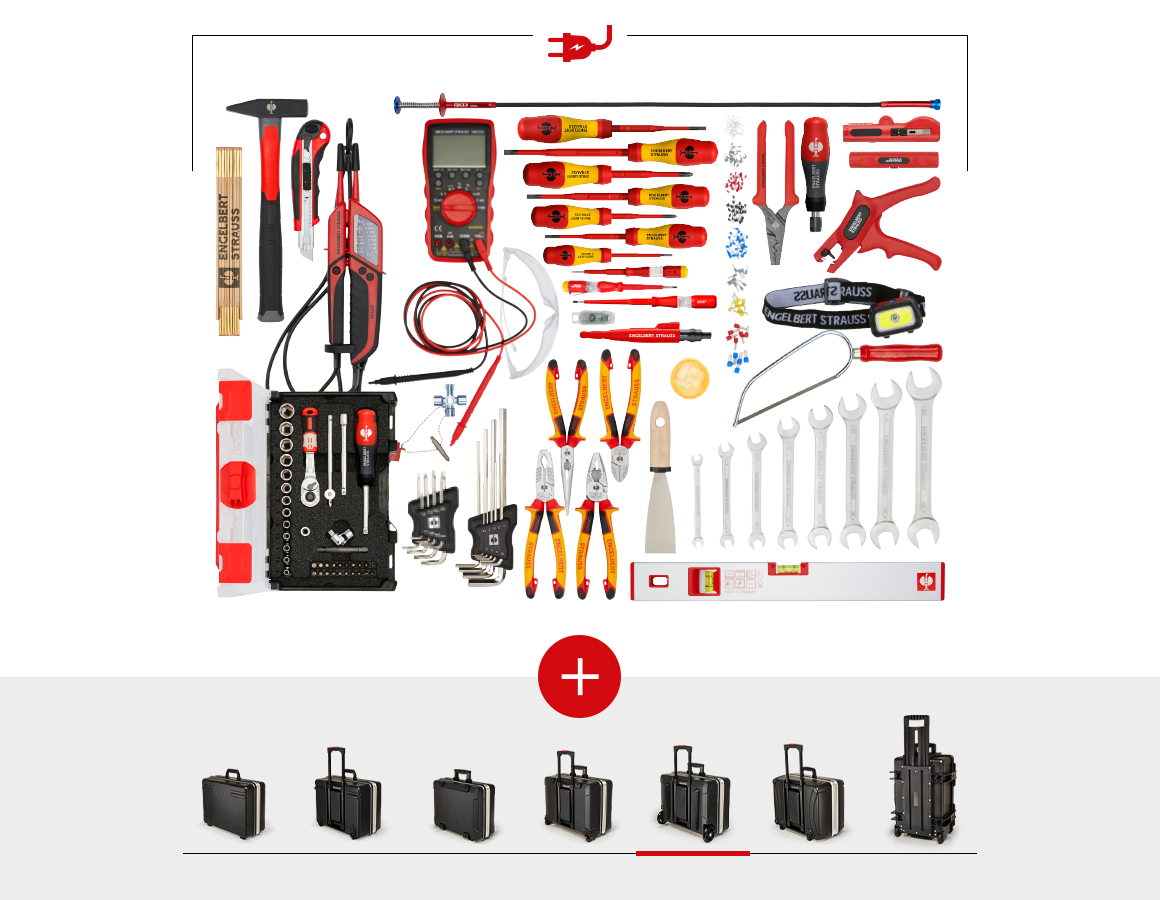 Tool Cases: Tool set Electro professional including case