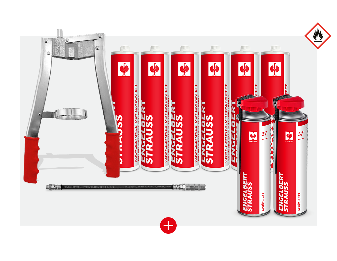 Maintenance: Two-hand grease press set