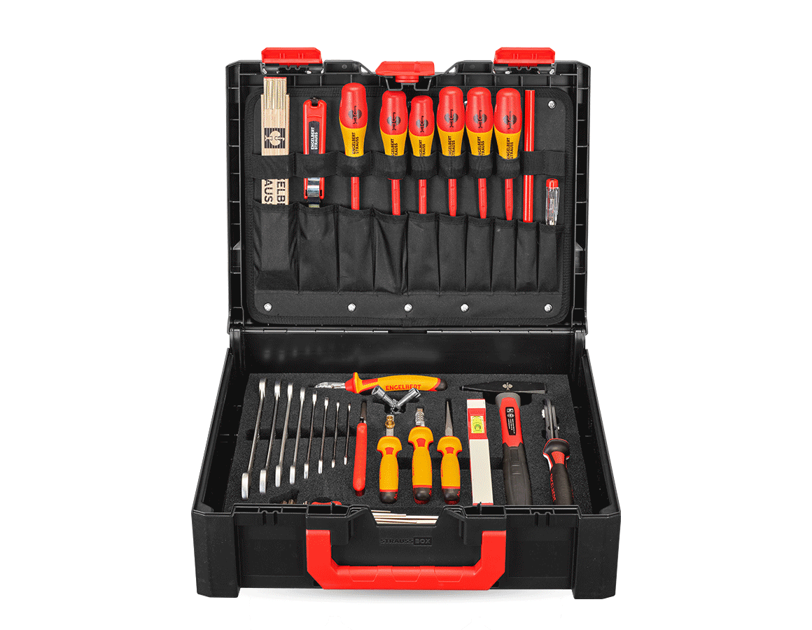 Tools: STRAUSSbox tool set 145 Electro
