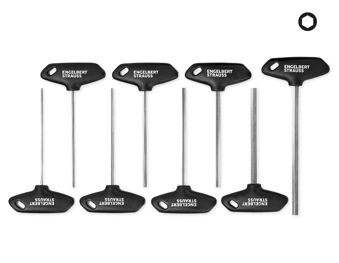 Screwdrivers: Socket wrench set, T-handle, AF, 8-piece