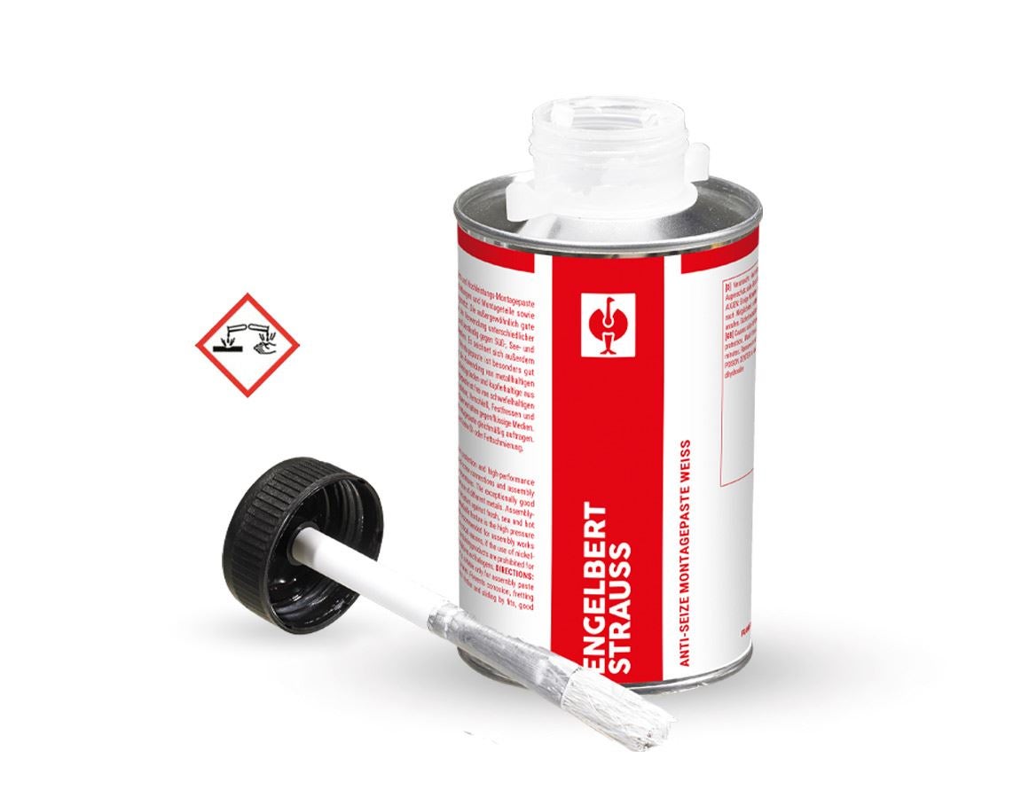 Adhesives: Anti-seize fitting paste + white