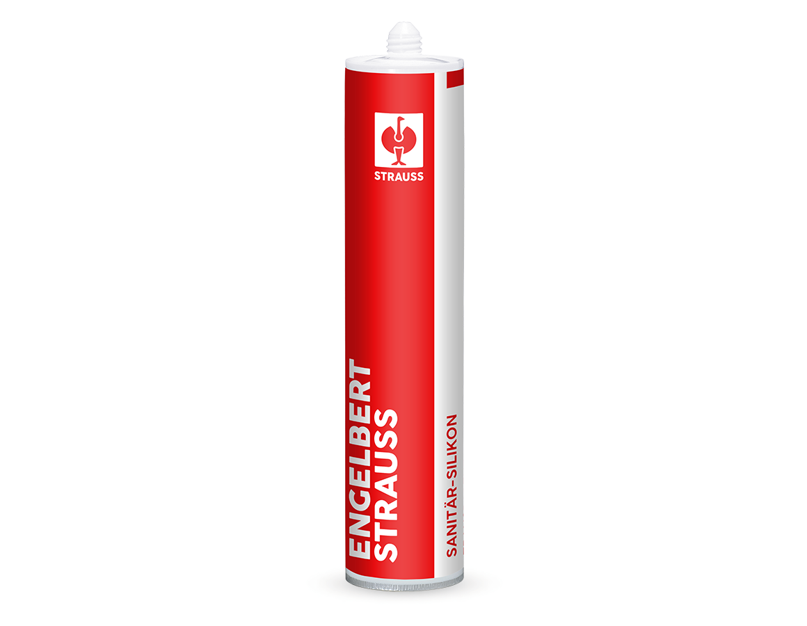 Foam and sealing substances: Sanitary-silicone + grout grey