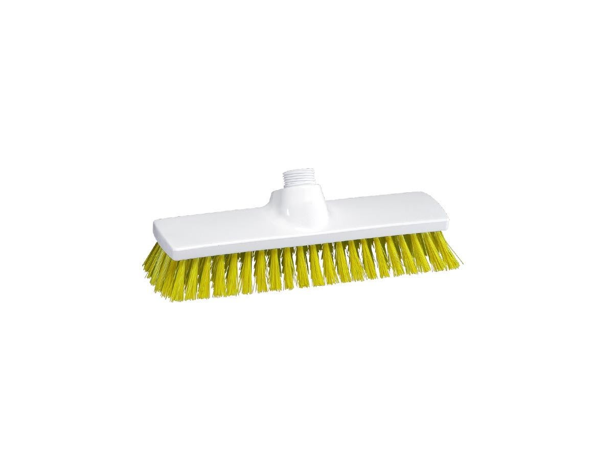 Balais | Brosses | Brosses à récurer: Faubert p. le nettoyage de grandes surfaces, haut + jaune