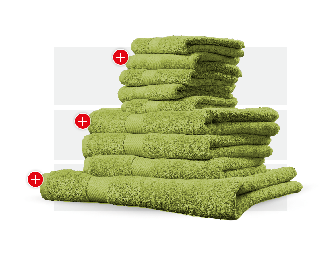 Chiffons: Serviette Premium set cadeau + vert mai