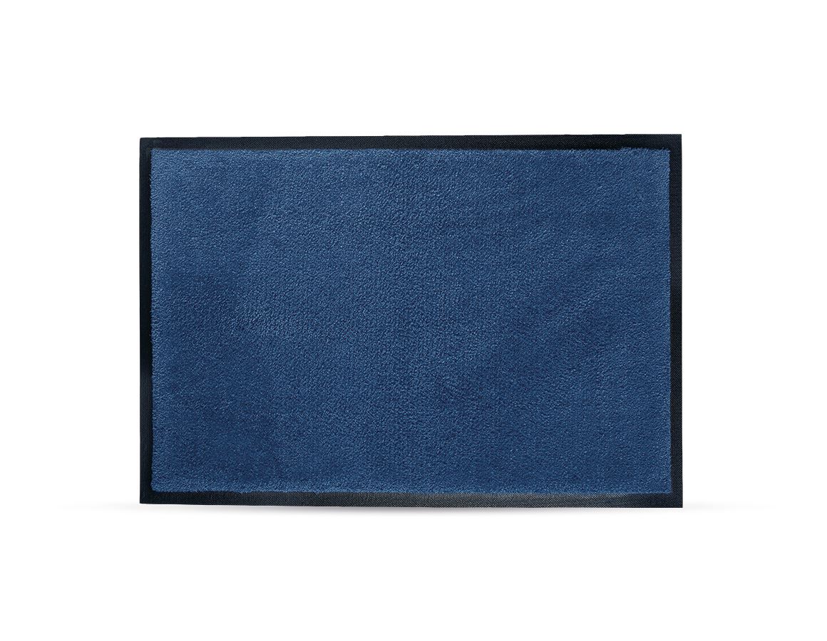 Floor mats: Comfort mats with rubber edge + steelblue