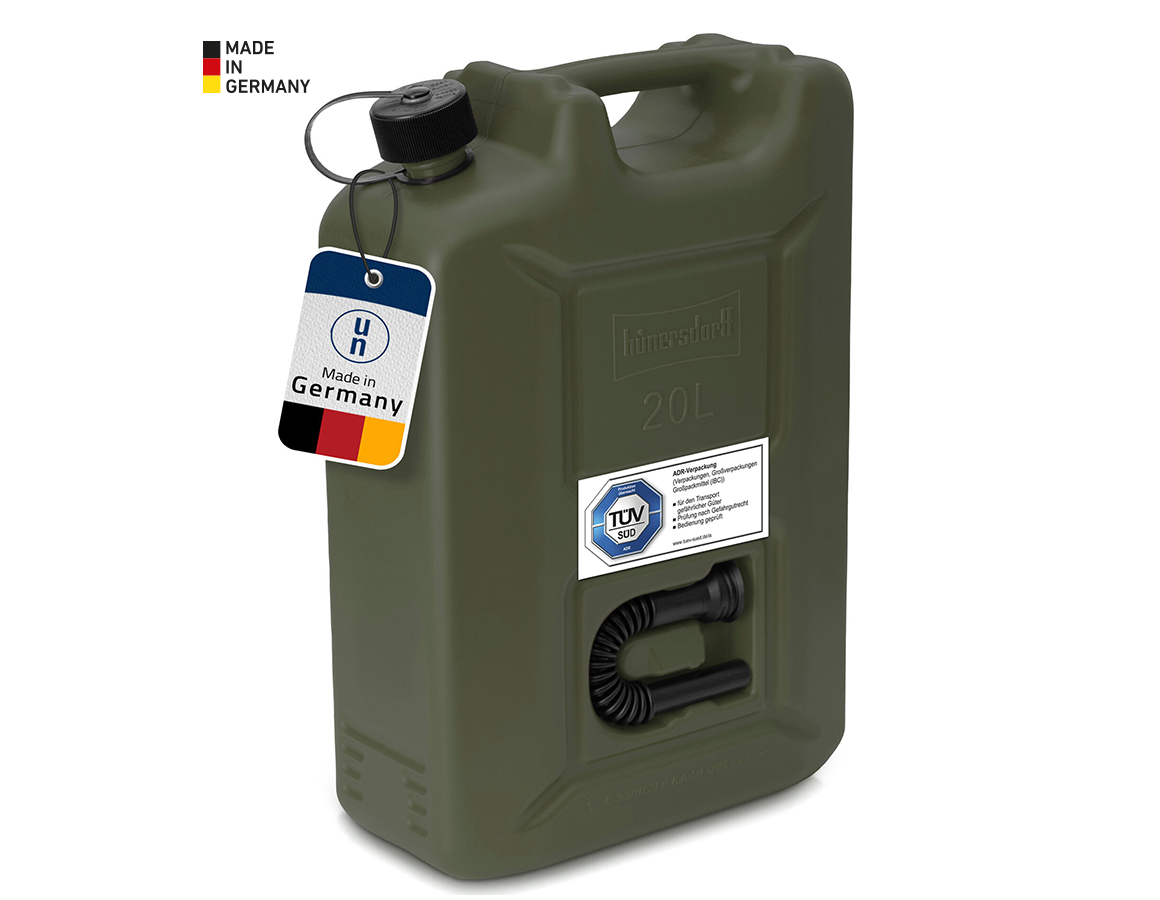 Réservoirs: Jerrican professionnel pour transport d'essence