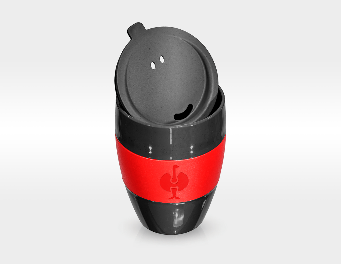 e.s. Thermobecher mit Deckel, 400 ml