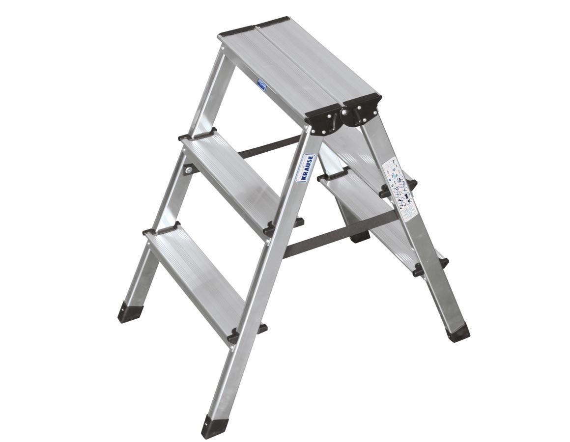 Ladders: KRAUSE aluminium double step ladder