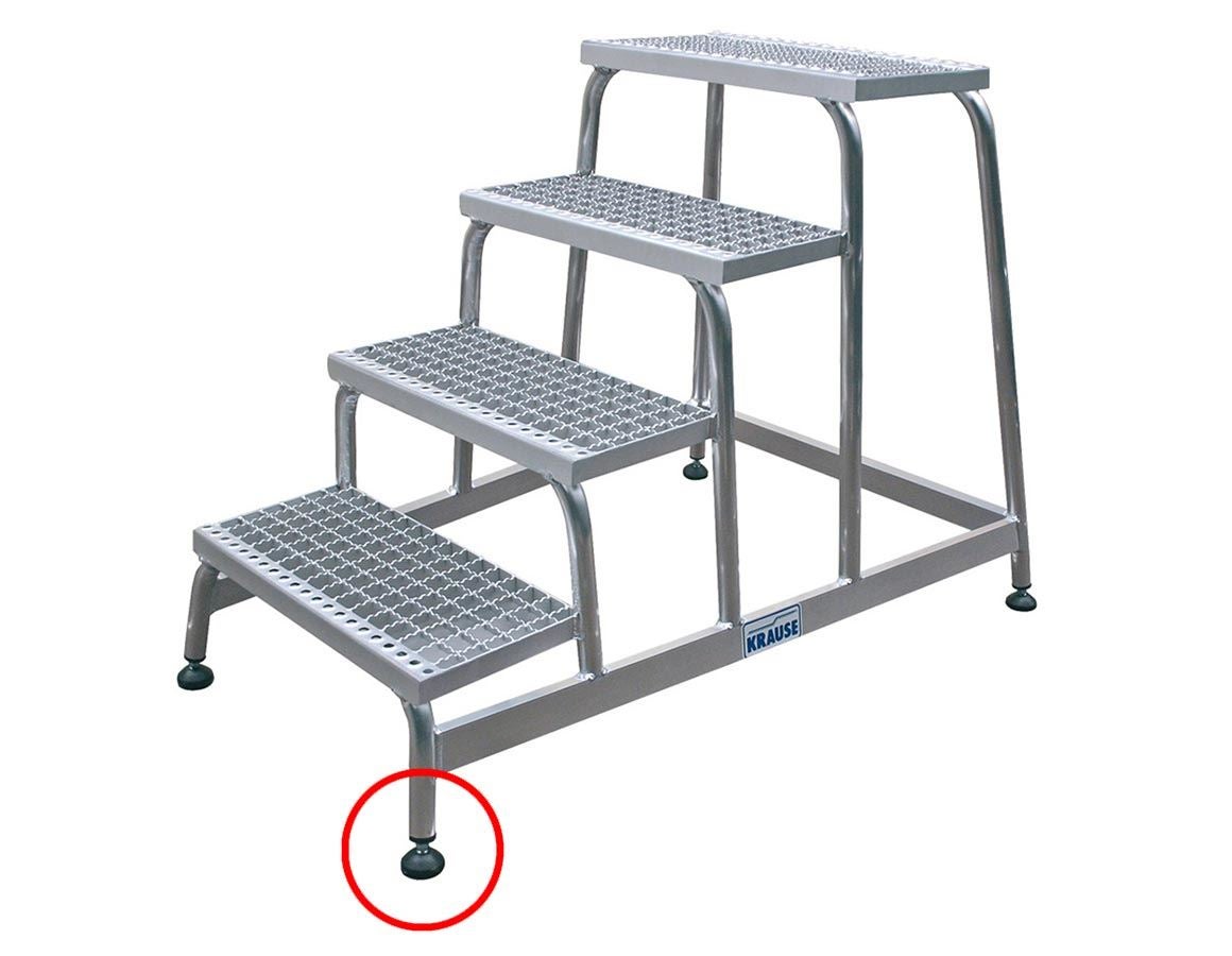 Ladders: KRAUSE alu-stepladder, grated steps