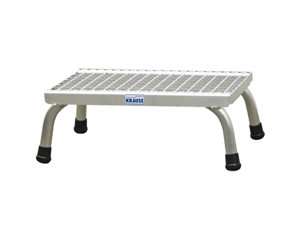 Leitern: KRAUSE Alu-Montagetritt Gitterrost-Stufen