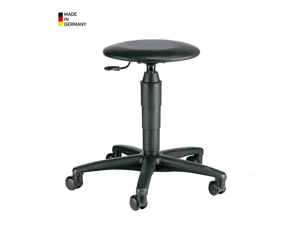 Chaises: Tabouret tournant, cuir synthétique