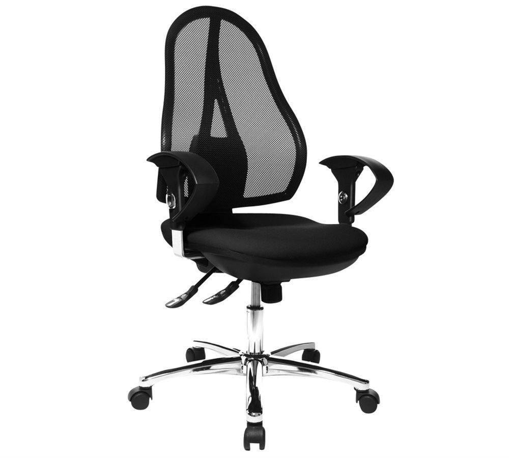 Chaises: Chaise de bureau rotative Open Point® SY Deluxe + noir