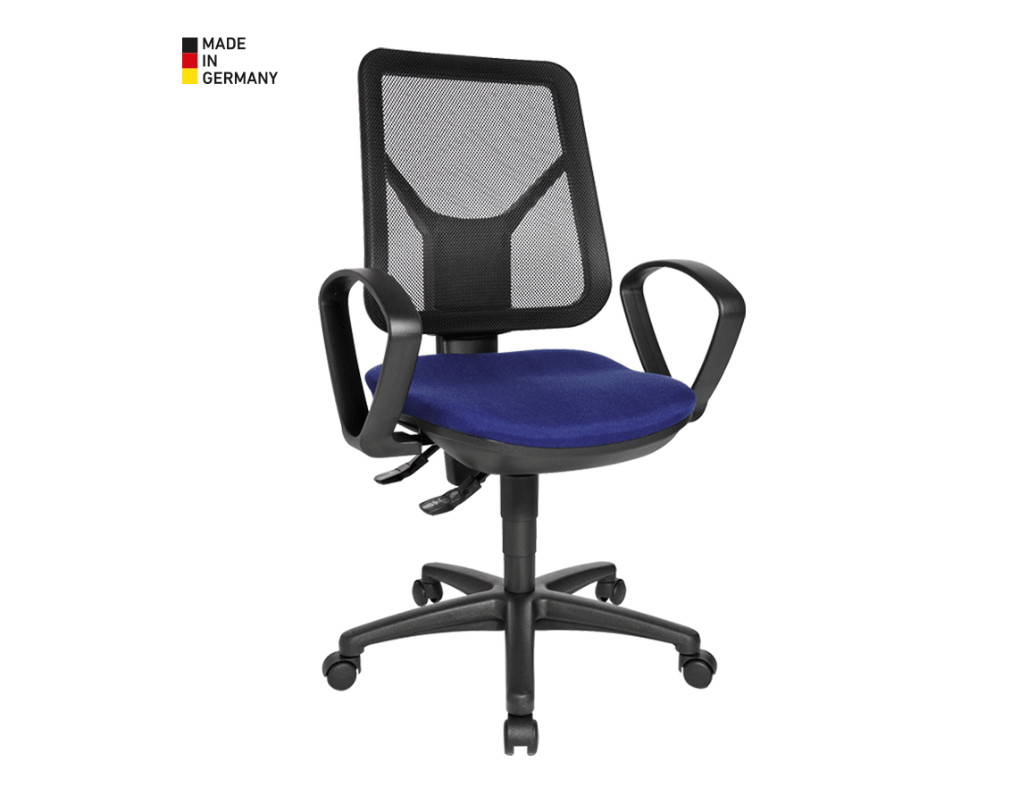 Chaises: Chaise de bureau pivotante Ergo + bleu