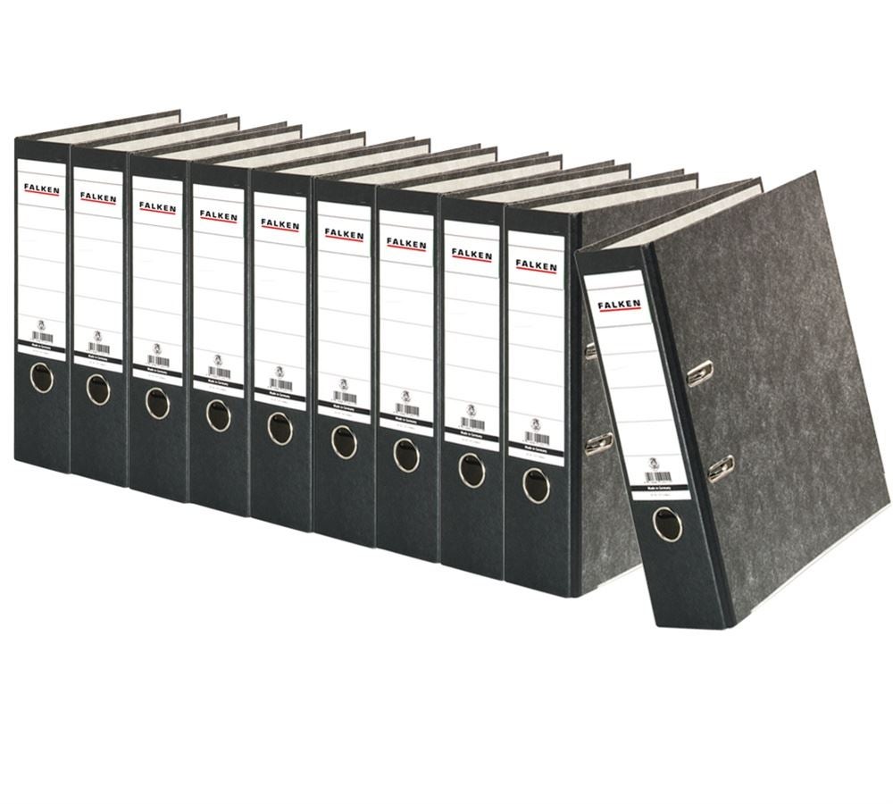 Organisation: Classeur marbré Falken en pack économique + noir