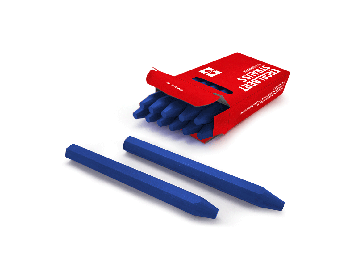 Marking tools: Oil marking chalk, pack of 12 + blue