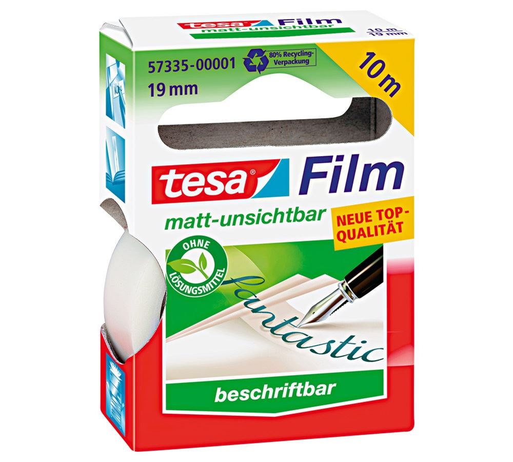 Accessoires de bureau: Film adhésif tesa, mat-invisible