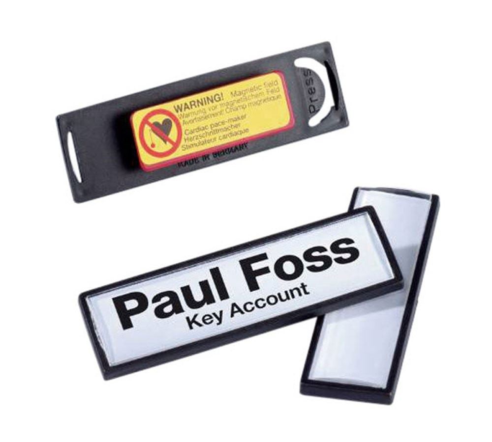Paper products: DURABLE Name Badges Clip Card 