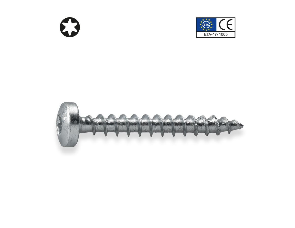 Screws: Universal screw plus with pan-head, VG, vz