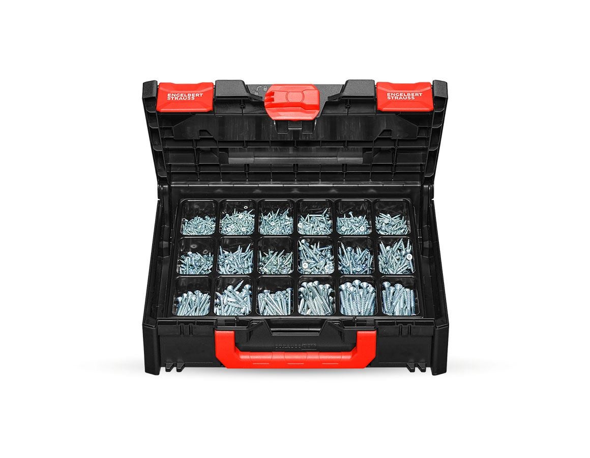 Screws: Universal screw plus galvanised in STRAUSSbox midi