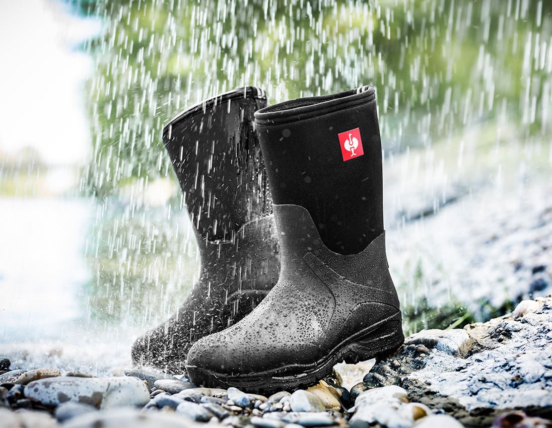O4: e.s. O4 Neopren Spezialberufsstiefel Fides mid + schwarz