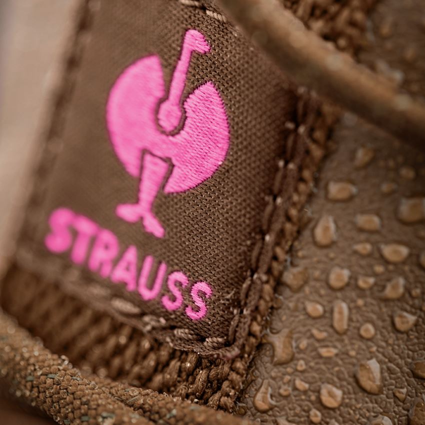 O2: O2 work shoes e.s. Ruma low + carobbrown/damaskpink 2