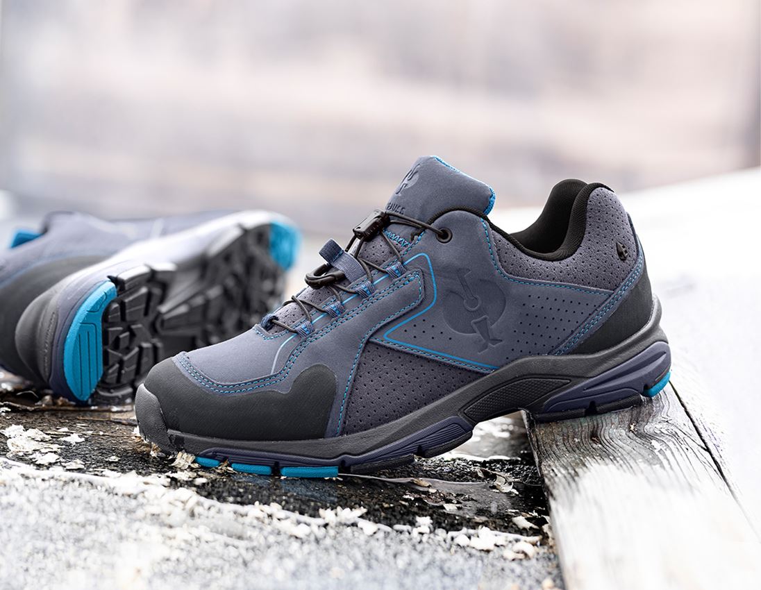 O2: O2 Chaussures professionnelles e.s.Minkar Leder II + bleu nuit/atoll