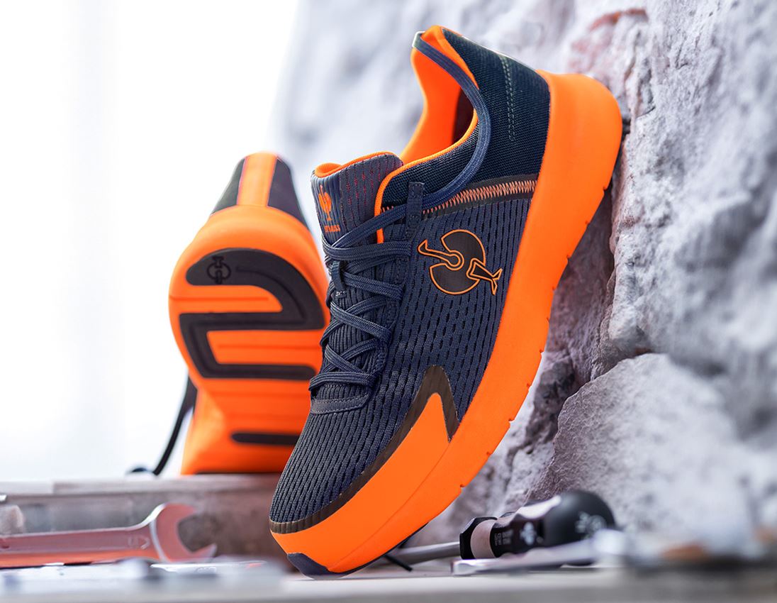 SB: SB Sicherheitshalbschuhe e.s. Tarent low + dunkelblau/warnorange