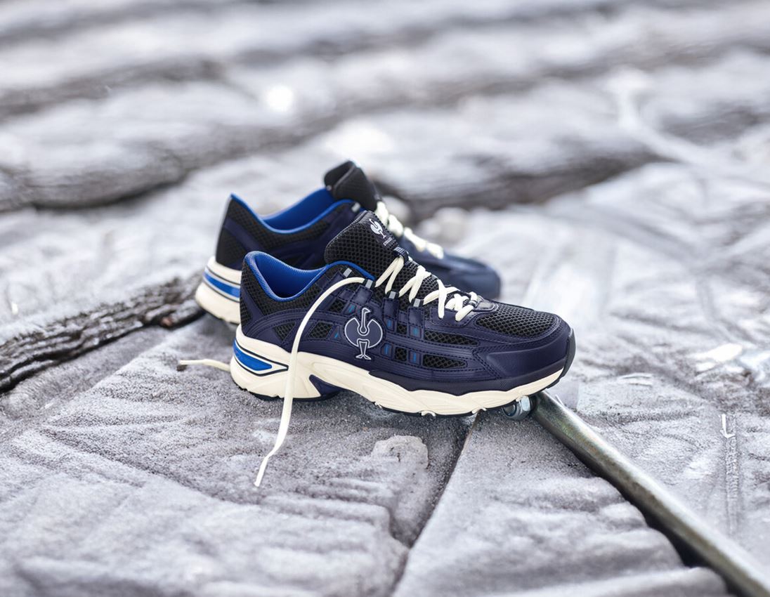 Chaussures de travail: O1 Chaussures de travail e.s. Lewistown low + bleu foncé