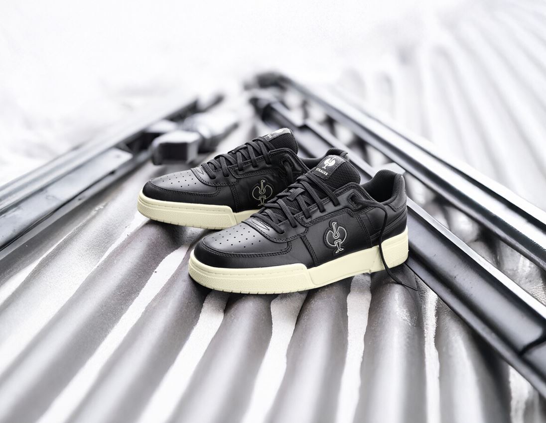 O1: O1 Work shoes e.s. Sumter low + black/lightbeige