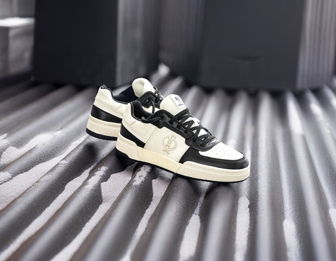 O1: O1 Work shoes e.s. Sumter low + black/chalkwhite