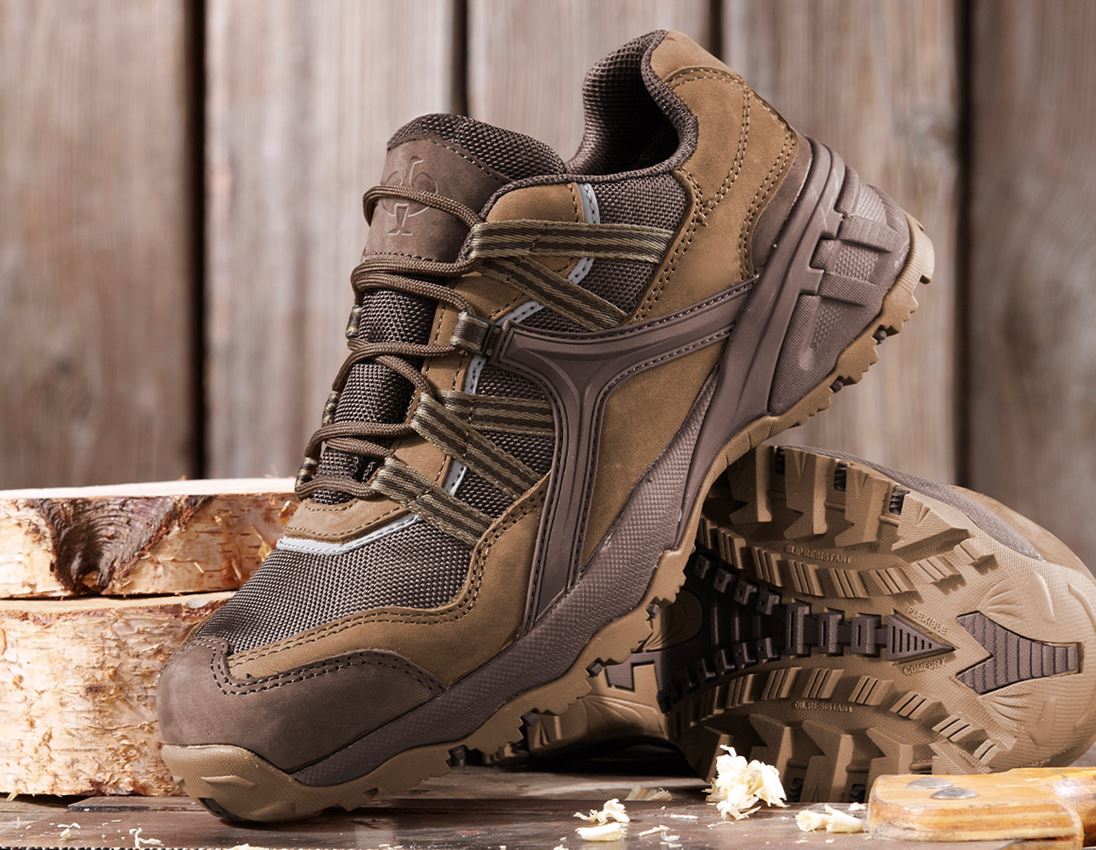 S1: e.s. S1 Safety shoes Pallas low + hazelnut/chestnut