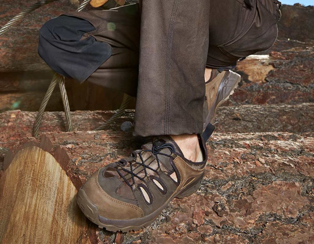 S1: e.s. S1 Safety sandals Pallas + hazelnut/chestnut 1