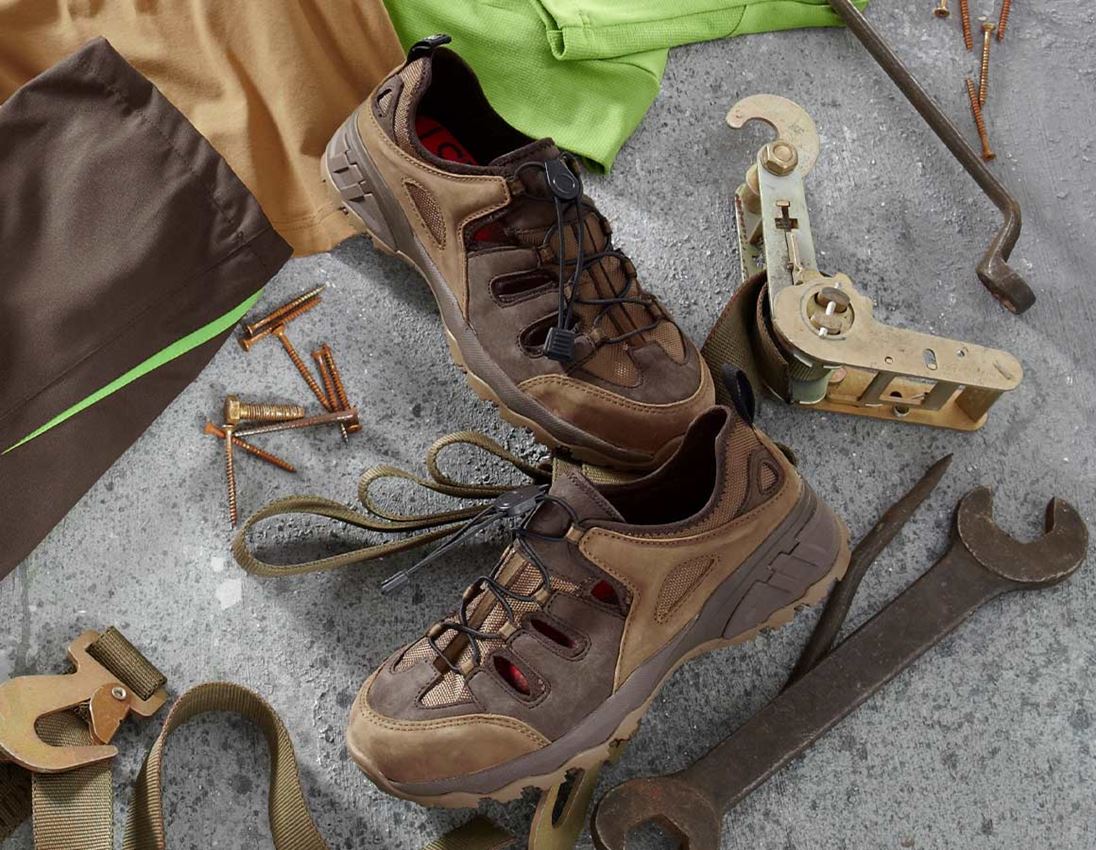 S1: e.s. S1 Safety sandals Pallas + hazelnut/chestnut