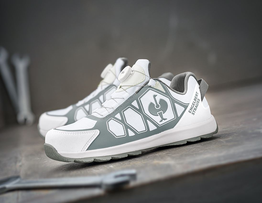 S1: S1 Chaussures basses de sécurité e.s. Baham II low + blanc/platine
