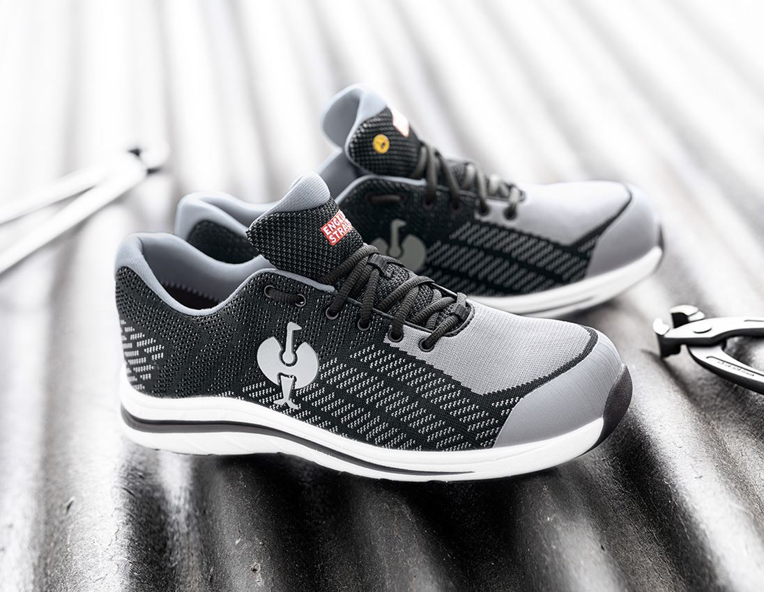 S1: S1 Sicherheitshalbschuhe e.s. Tarvos II + platin/schwarz