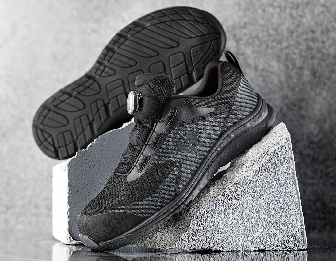 S1: S1 Sicherheitshalbschuhe e.s. Tegmen IV low + schwarz/graphit